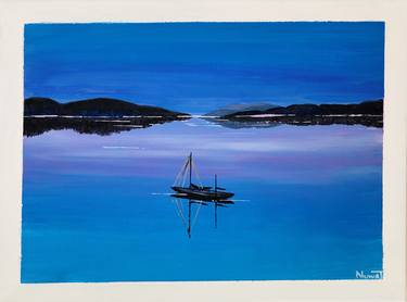 Original Fine Art Boat Paintings by Nuwanthi Jayaweera