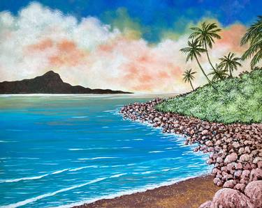 Original Photorealism Beach Paintings by Nuwanthi Jayaweera