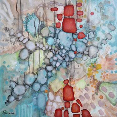 Original Abstract Paintings by Bernadetta Dziubinski