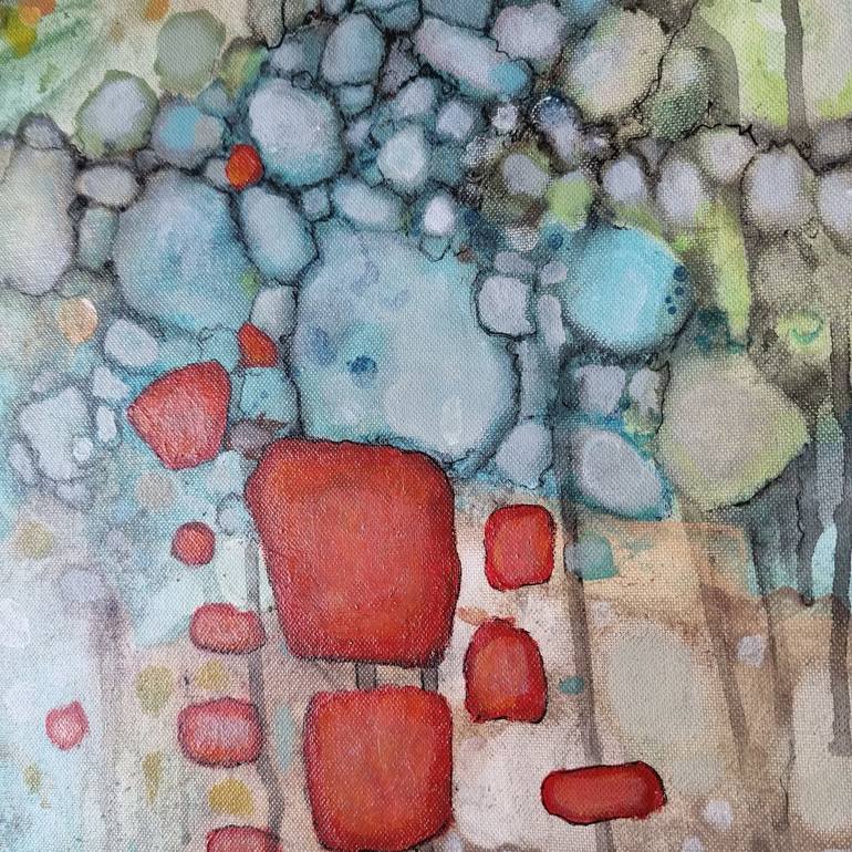 Original Abstract Painting by Bernadetta Dziubinski