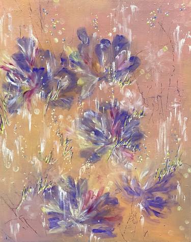 Original Floral Paintings by Ailine Vitrel