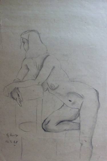 Print of Nude Drawings by Gabriele C Kunz