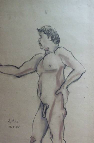 Original Realism Nude Drawings by Gabriele C Kunz