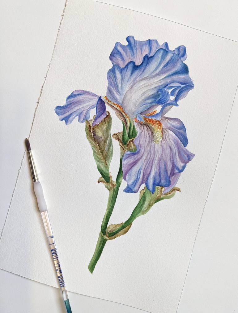 Original Expressionism Botanic Painting by Maria Popova