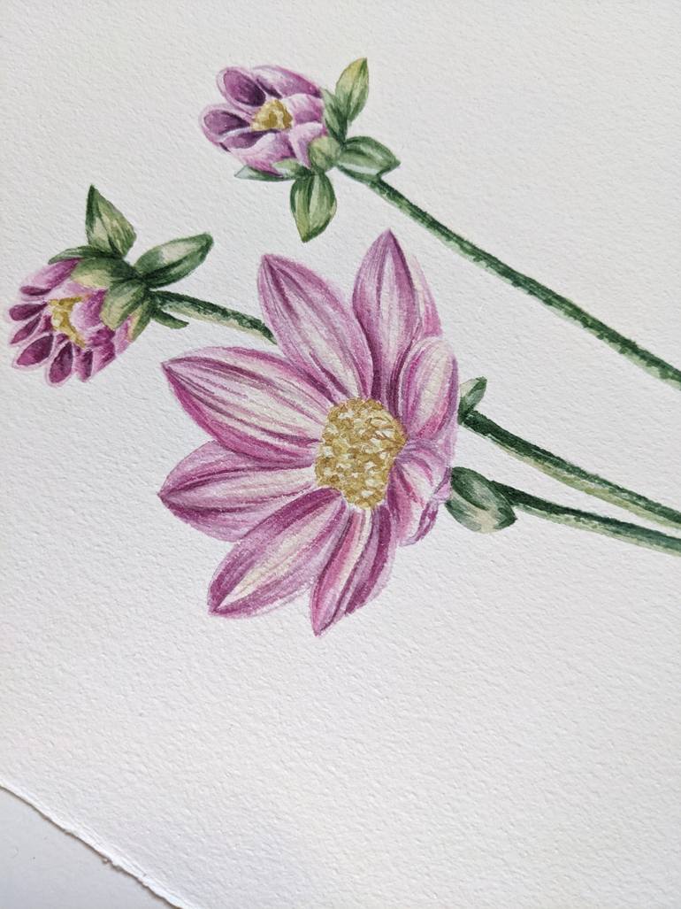 Original Illustration Botanic Painting by Maria Popova