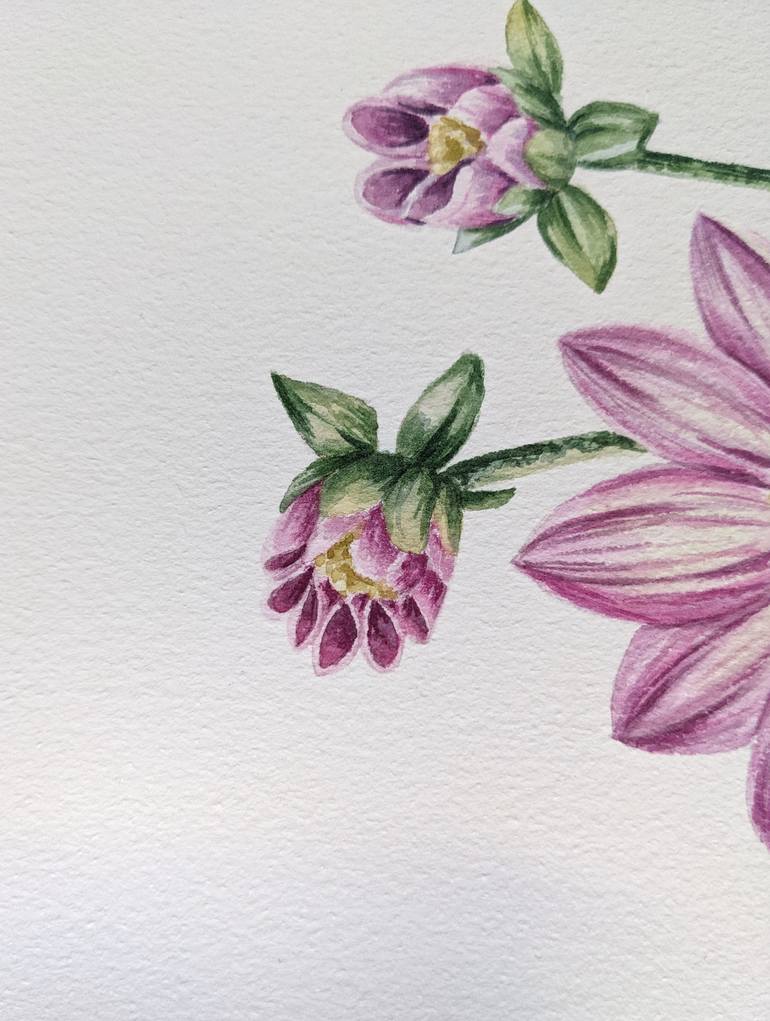 Original Illustration Botanic Painting by Maria Popova