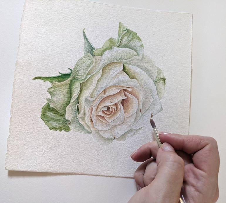 Original Other Botanic Painting by Maria Popova