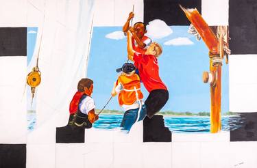 Original Sailboat Paintings by Joan Walsh