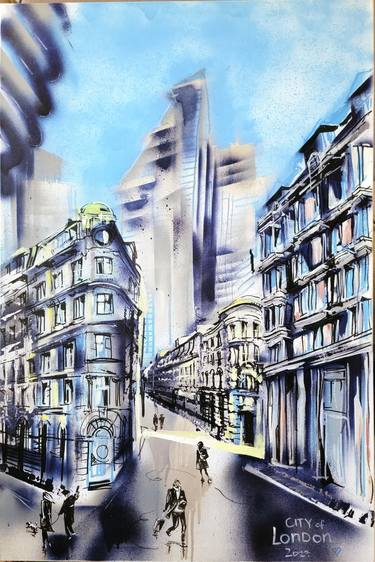 Original Expressionism Architecture Paintings by Anna Tugay