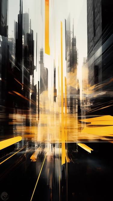 Original Abstract Cities Digital by Guai Zi