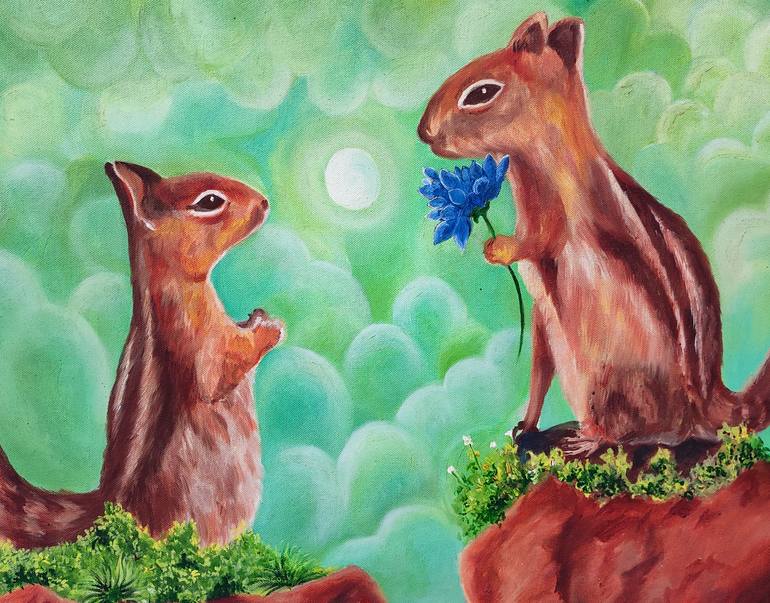 Original Conceptual Love Painting by Mariam Javed