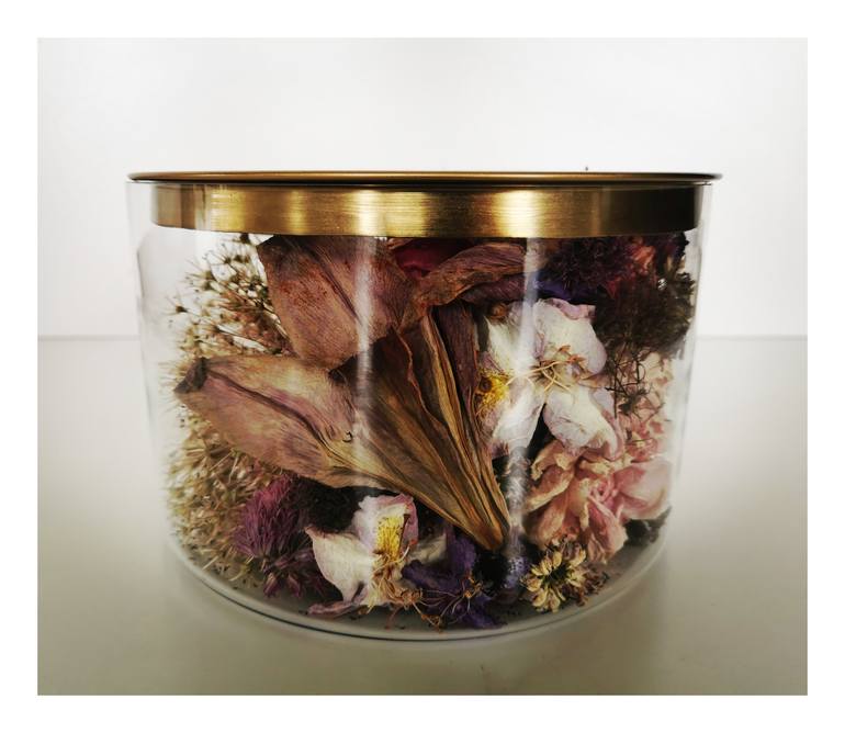 Original Conceptual Floral Mixed Media by Jennifleur Aubert