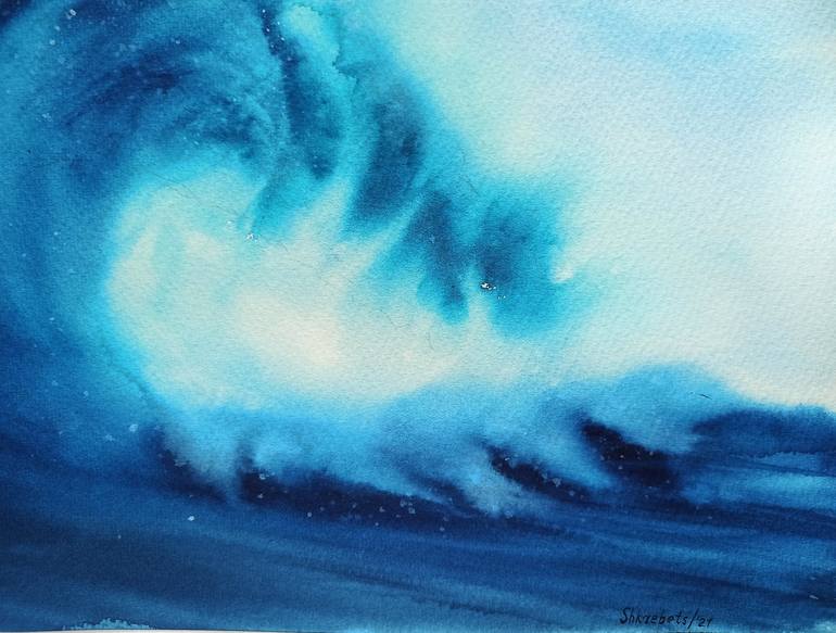 Original Fine Art Seascape Painting by Oksana Shkrebets