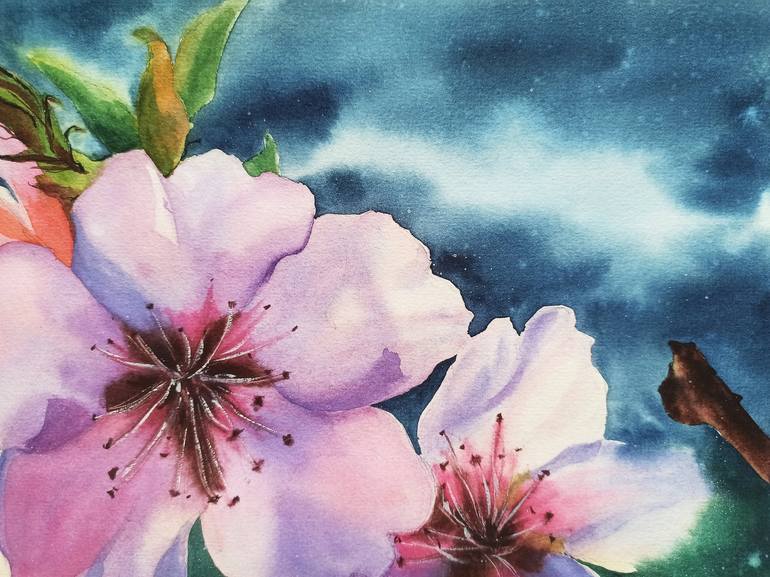 Original Fine Art Floral Painting by Oksana Shkrebets