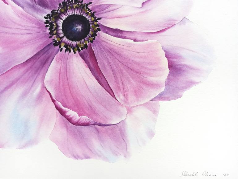 Original Other Floral Painting by Oksana Shkrebets