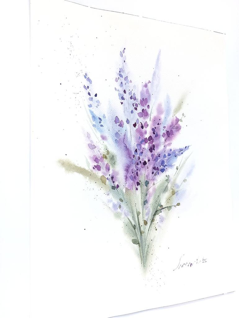 Original Fine Art Floral Painting by Oksana Shkrebets