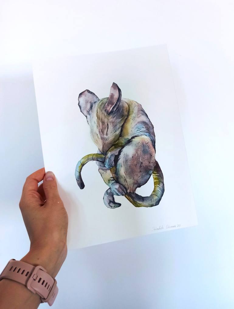 Original Animal Painting by Oksana Shkrebets