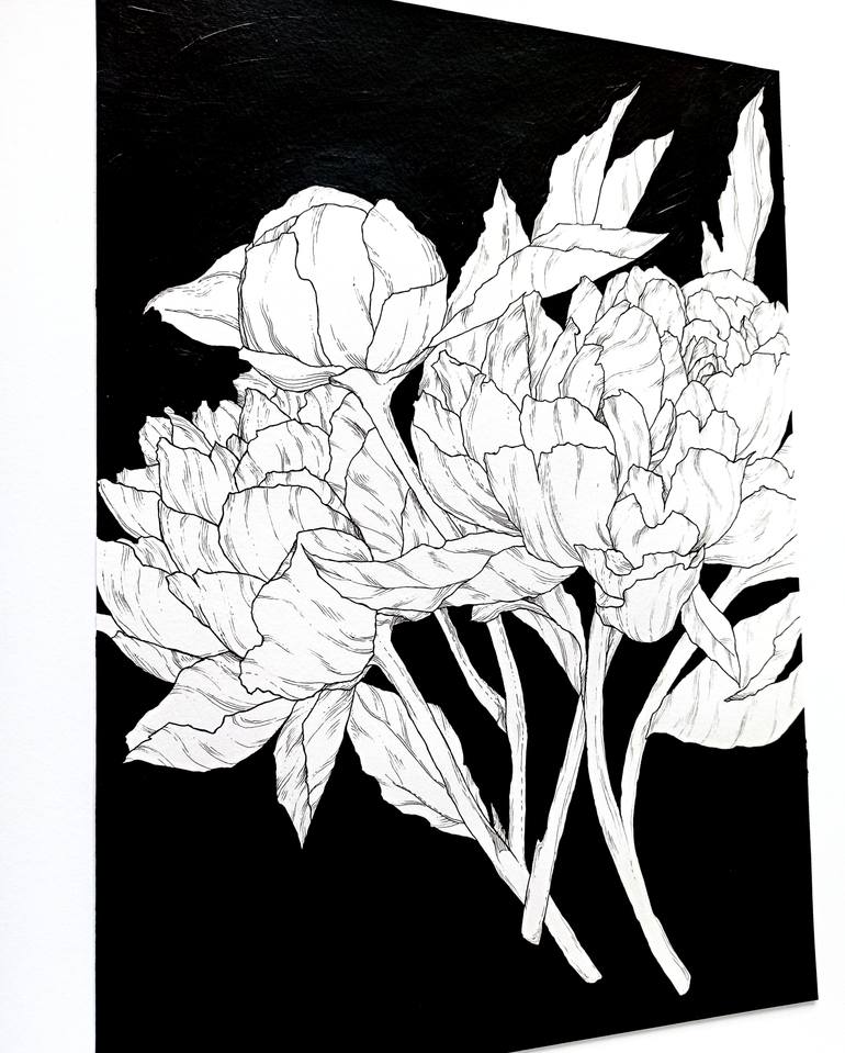 Original Expressionism Floral Painting by Oksana Shkrebets
