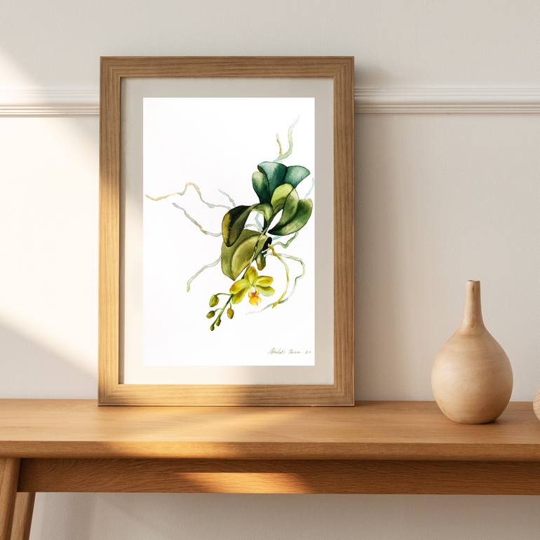 Original Contemporary Floral Painting by Oksana Shkrebets