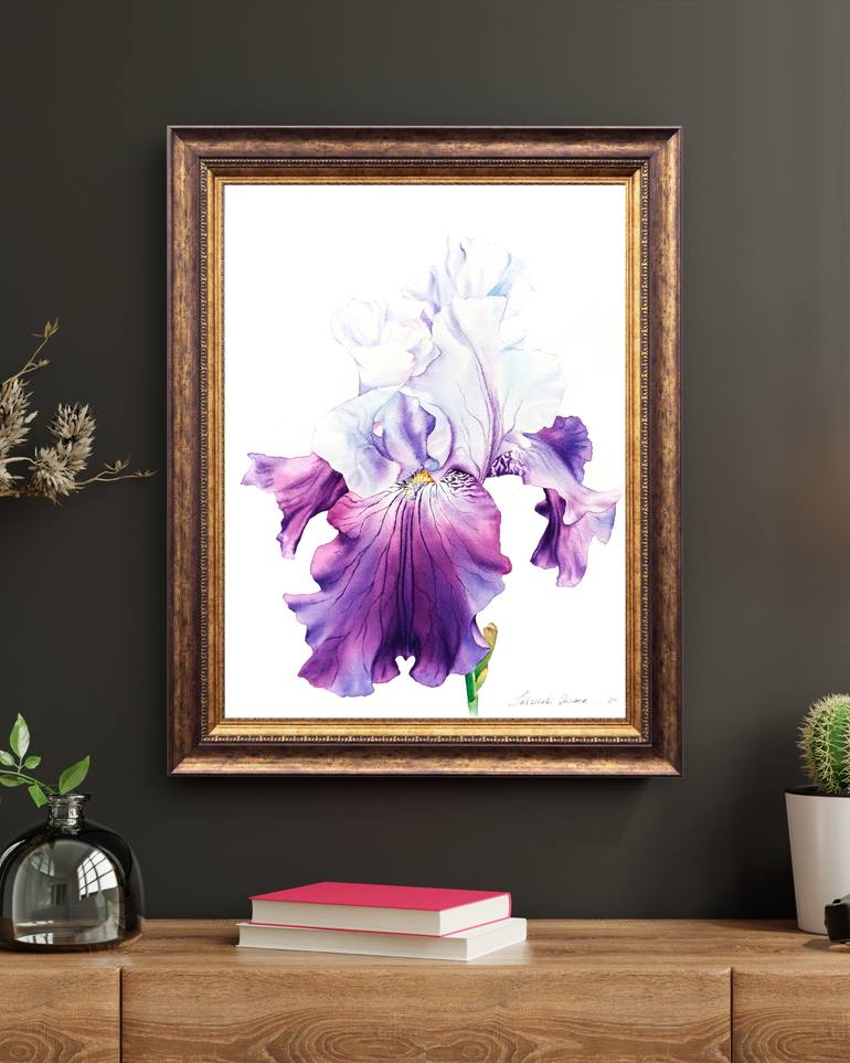 Original Contemporary Floral Painting by Oksana Shkrebets