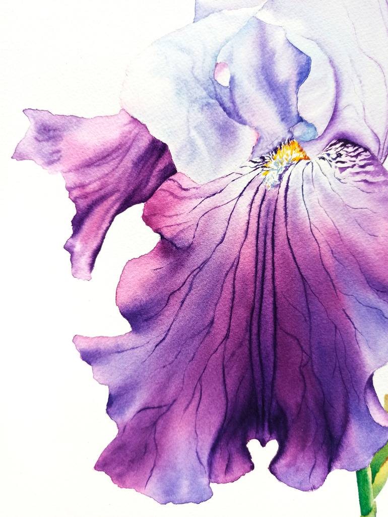 Original Contemporary Floral Painting by Oksana Shkrebets