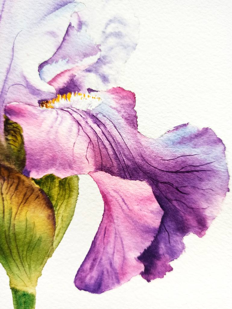 Original Contemporary Floral Painting by Oksana Shkrebets