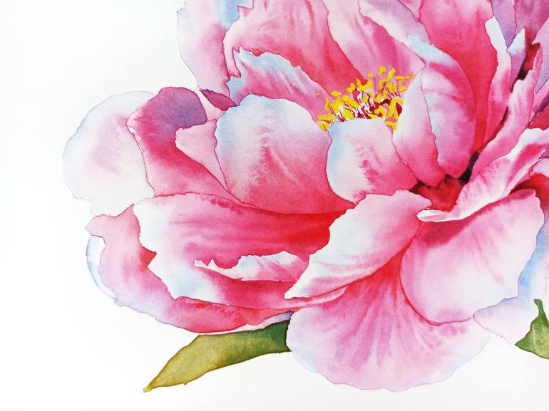 Original Contemporary Floral Painting by Oksana Shkrebets