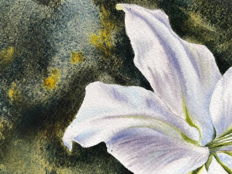 Original Contemporary Floral Painting by Oksana Shkrebets