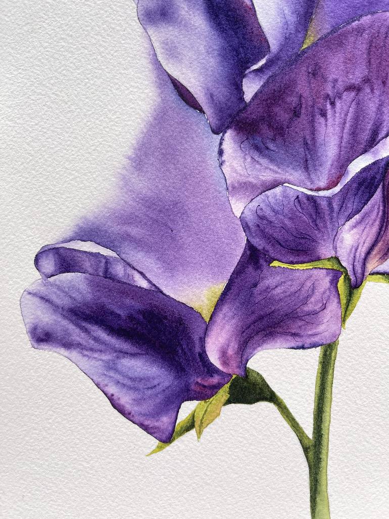 Original Floral Painting by Oksana Shkrebets