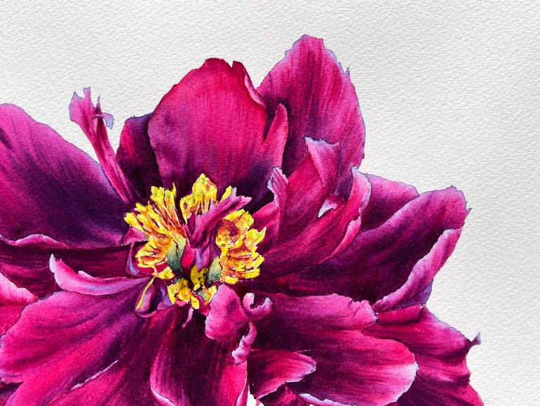 Original Contemporary Floral Painting by Oksana Shkrebets