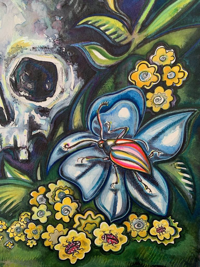 Original Mortality Painting by Aine Corr