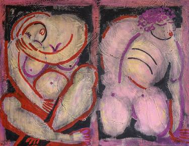 Original Abstract Nude Paintings by Kristina Tomova