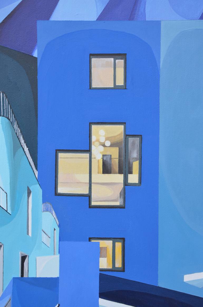 Original Abstract Architecture Painting by Joanna Gorgolewska