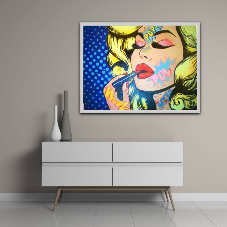 Original Abstract Pop Culture/Celebrity Painting by Dawn Dansby