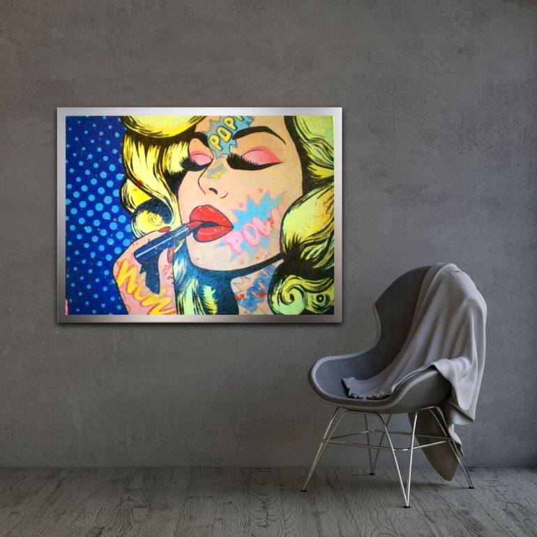 Original Abstract Pop Culture/Celebrity Painting by Dawn Dansby