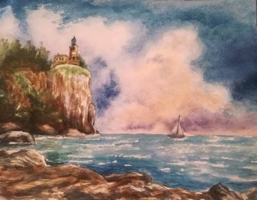 Print of Realism Seascape Paintings by Maxim Kargin