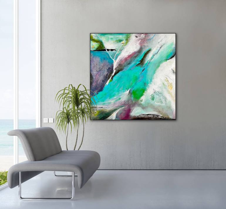 Original Abstract Expressionism Abstract Painting by Connie Sloma