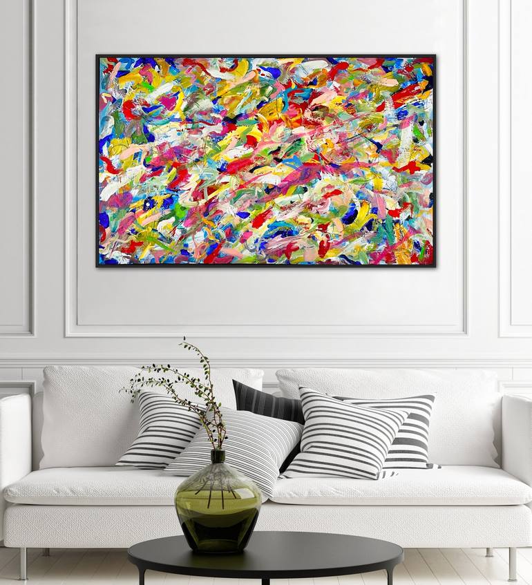 Original Abstract Expressionism Nature Painting by Connie Sloma