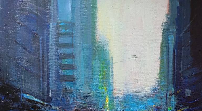 Original Figurative Cities Painting by Philippe Perennou