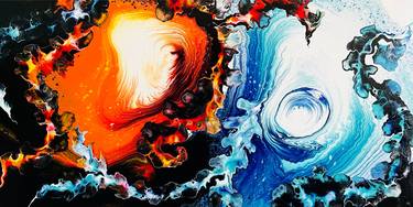 Original Fine Art Abstract Paintings by CEDRIC DUBBIOSI