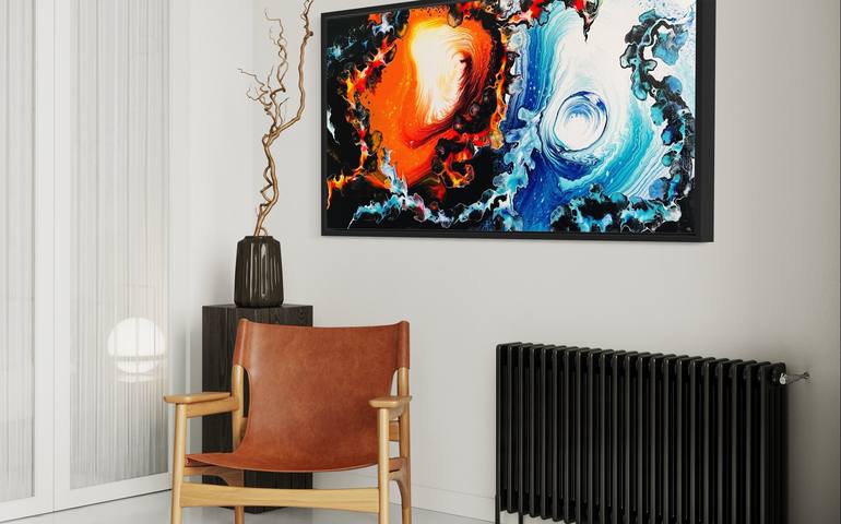 Original Contemporary Abstract Painting by CEDRIC DUBBIOSI