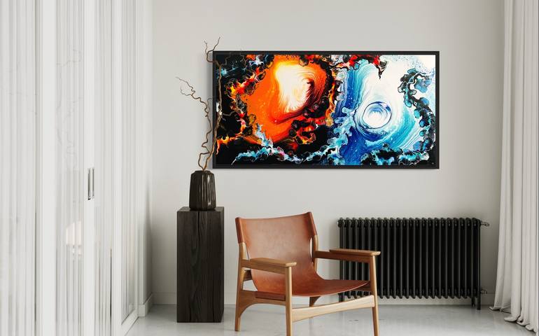 Original Contemporary Abstract Painting by CEDRIC DUBBIOSI