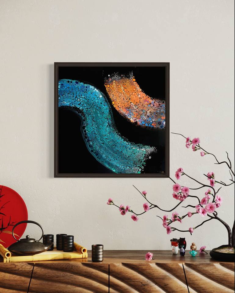 Original Abstract Painting by CEDRIC DUBBIOSI