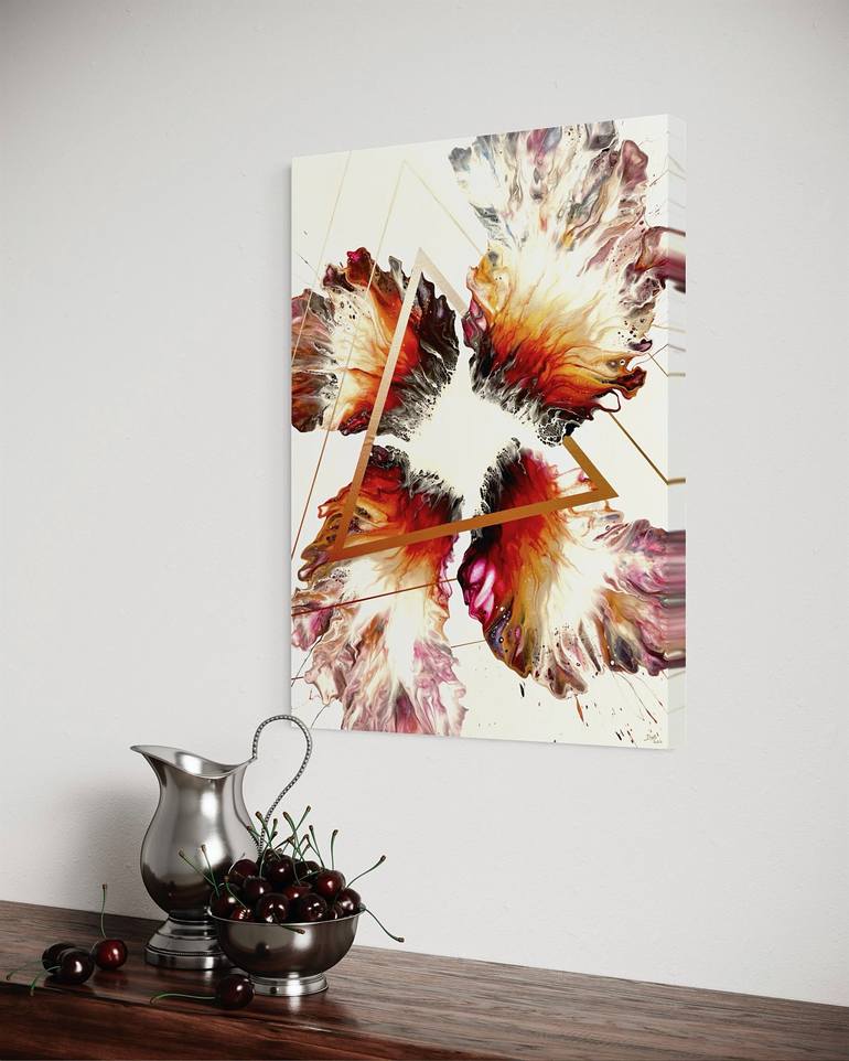 Original Abstract Expressionism Abstract Painting by Cedric Dubbiosi