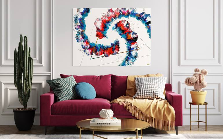 Original Contemporary Abstract Painting by CEDRIC DUBBIOSI