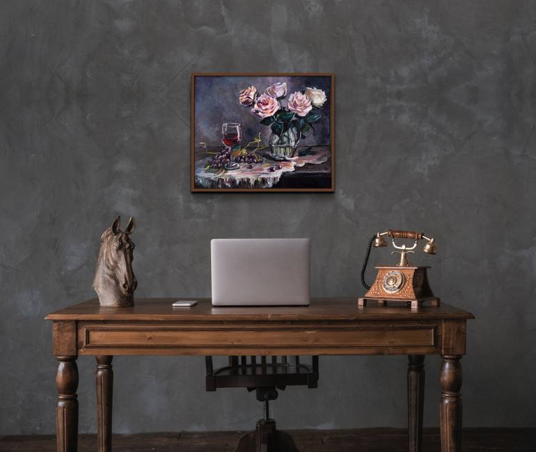 Original Impressionism Still Life Painting by Catherine Varadi