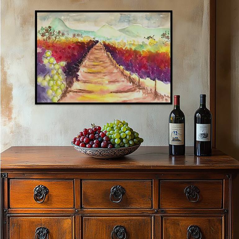 Original Abstract Expressionism Landscape Painting by Tiina Hoddy