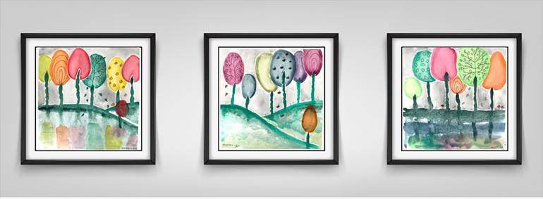 Original Contemporary Botanic Painting by Tiina Hoddy