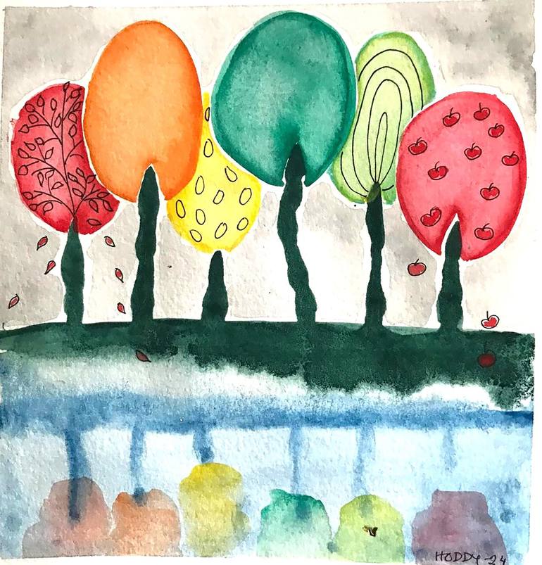 Print of Contemporary Botanic Paintings by Tiina Hoddy