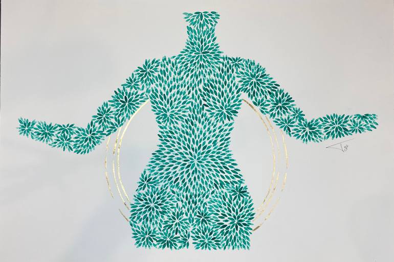 Original Conceptual Body Painting by Laurette Yacoubou